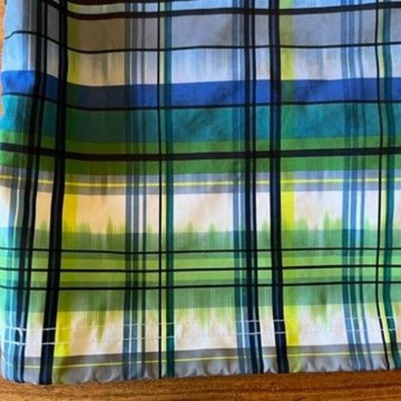 Champion Nylon Plaid Stadium Packable 1/4 Zip Pullover Windbreaker Jacket Mens M - Picture 11 of 12